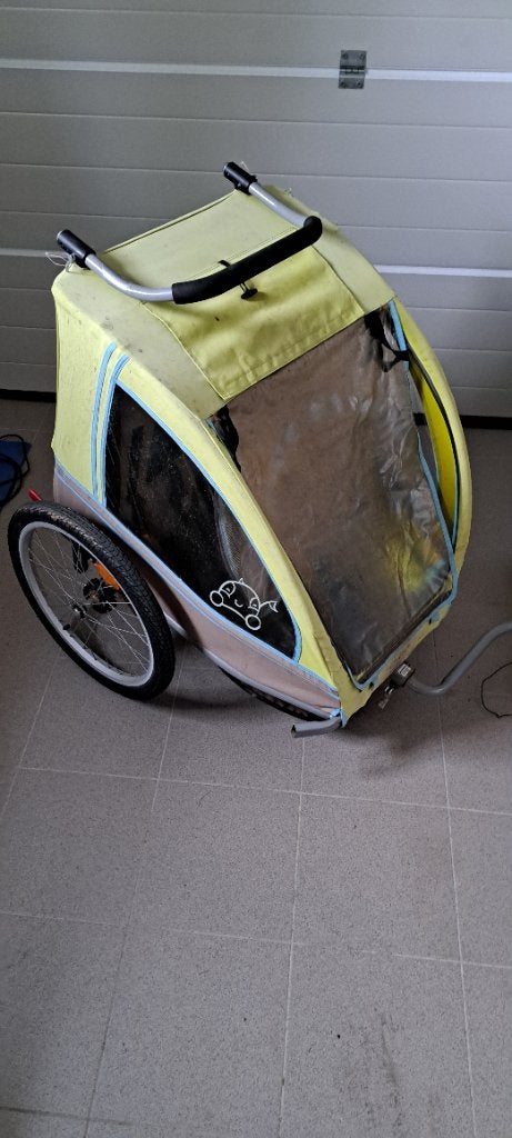 Fietskar 2 kinderen, Ophalen, Gebruikt