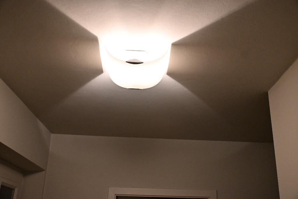 Prachtige plafondlamp ARTEMIDE, Ophalen, Zo goed als nieuw, Glas, Design.vintage