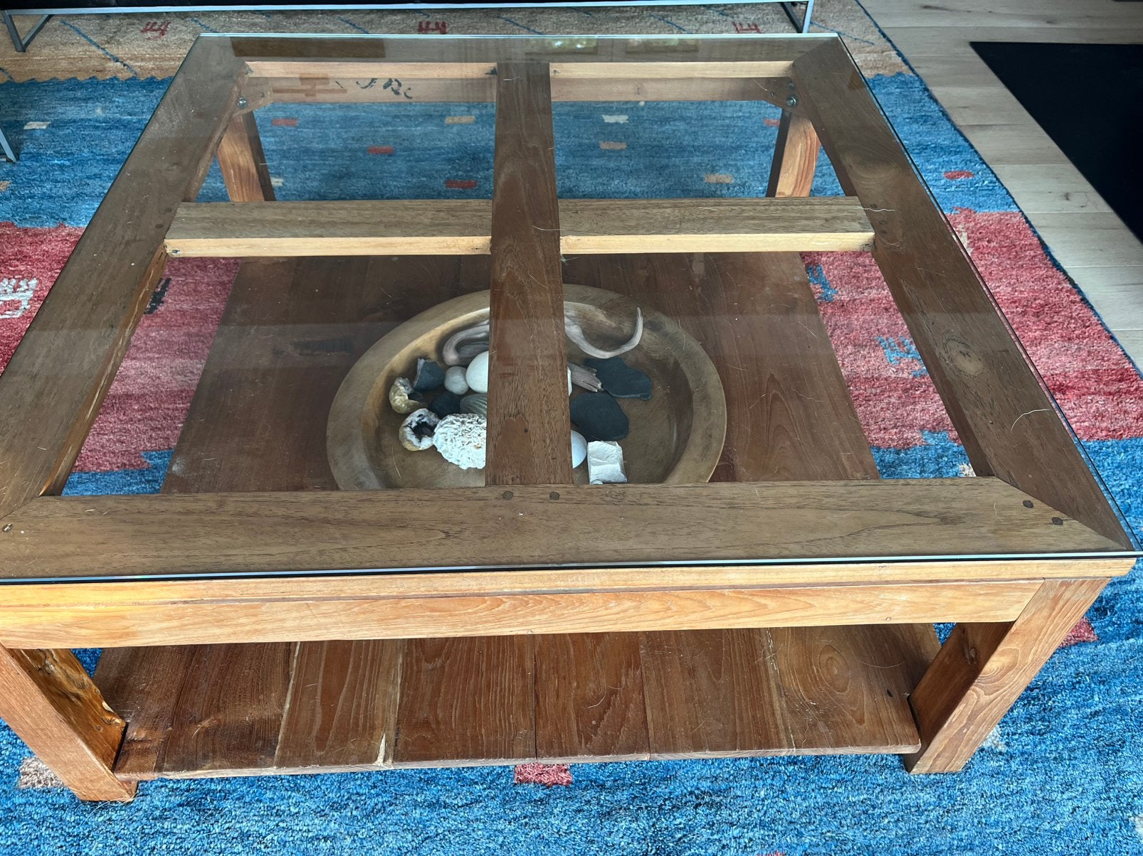 Table de salon, Teck, 50 à 100 cm, Contemporain, Enlèvement