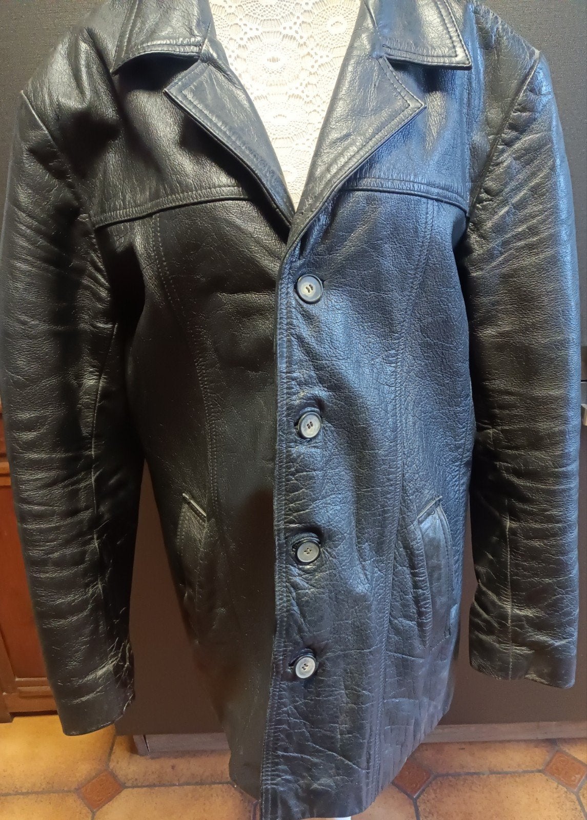 veste cuir, Vêtements | Hommes, Enlèvement ou Envoi