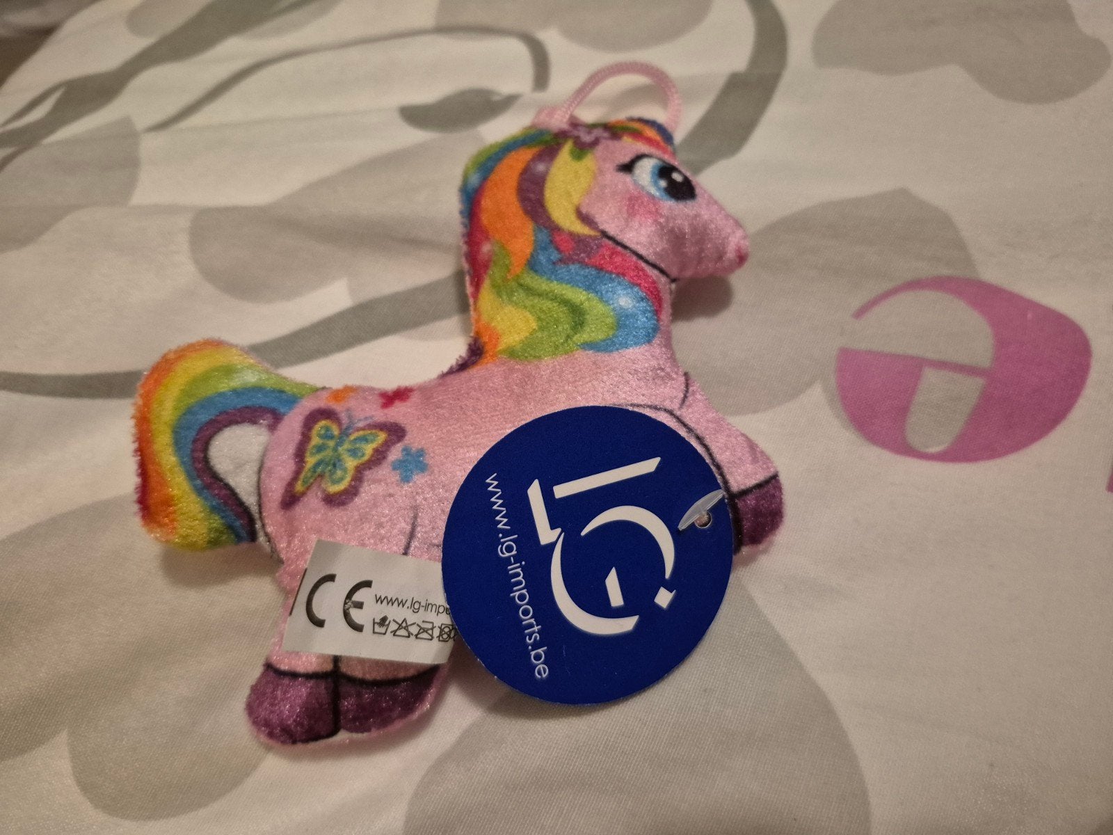 knuffeltje eenhoorn ongebruikt 10cm, Kinderen en Baby's, Ophalen of Verzenden, Eenhoorn