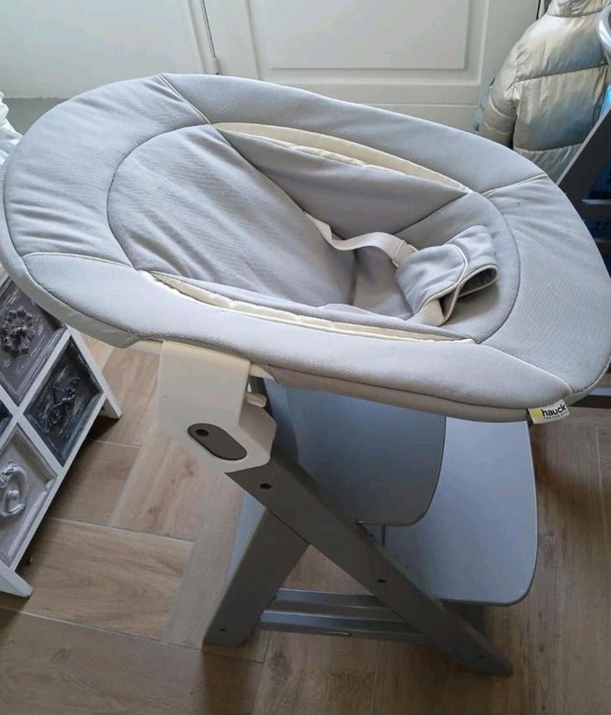 Hauck kinderstoelen inclusief newbornset, 2 stuks, Ophalen, Gebruikt, Meegroeistoel, Gordel(s)