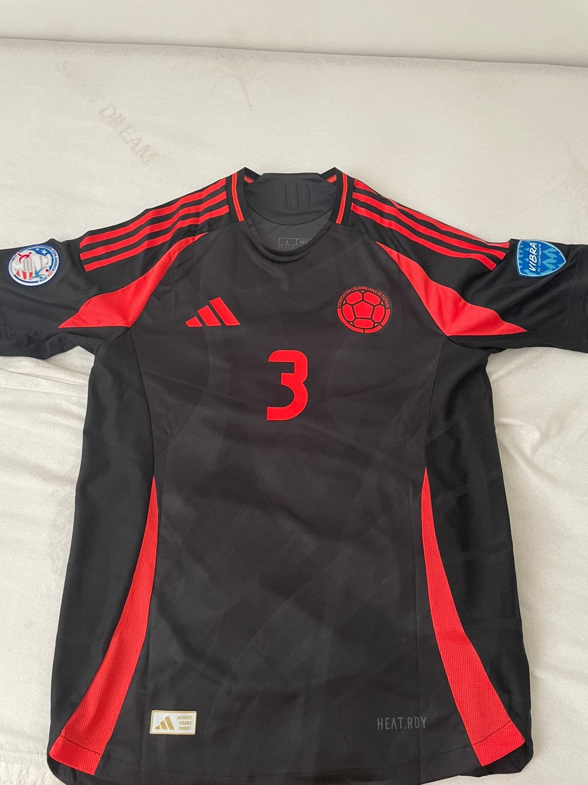 Voetbalshirt Colombia, Ophalen, Maat 52/54 (L), Zwart, Nieuw
