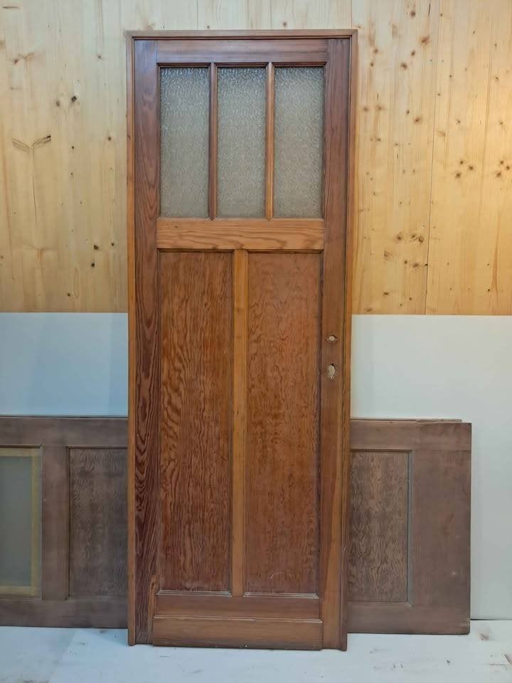 Porte bois massif vitrée, Porte intérieure, Enlèvement, Verre, 215 cm ou plus