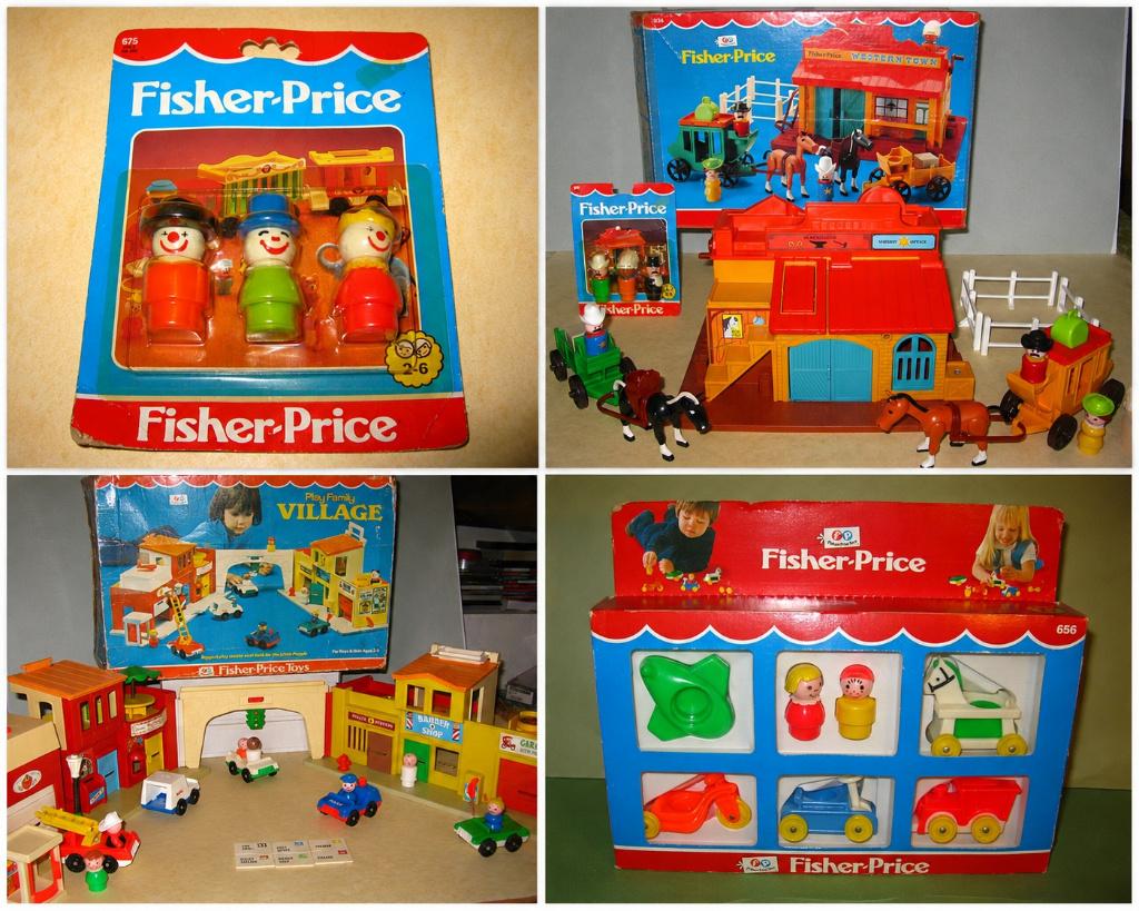 FISHER PRICE : jaren 70 - 80, Ophalen of Verzenden, Zo goed als nieuw, Speelset