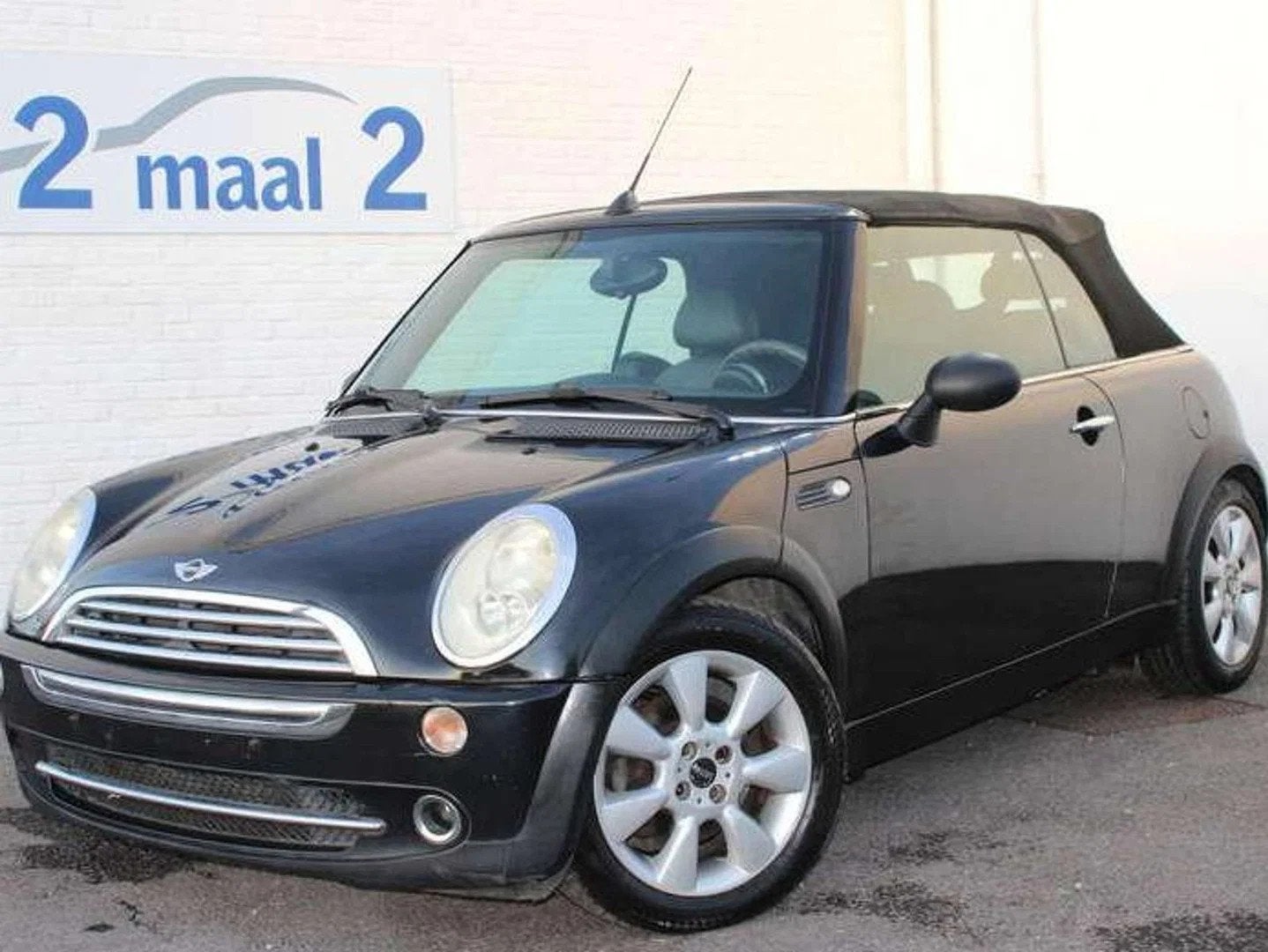 MINI Cabrio Cooper 1.6i Leder/Airco inclusief 1 JAAR garanti, Auto's, Mini, 4 zetels, Gebruikt, Zwart, 4 cilinders