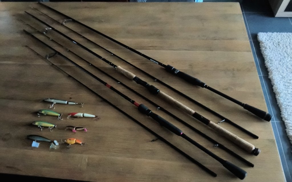 Spro.Berkley.Predox hengels.Rapala kunstaas., Watersport en Boten, Ophalen, Gebruikt, Complete set
