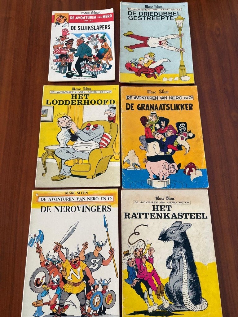 6 Oude Nero Strips (Marc Sleen) – Incl 3x EERSTE DRUK, Ophalen of Verzenden