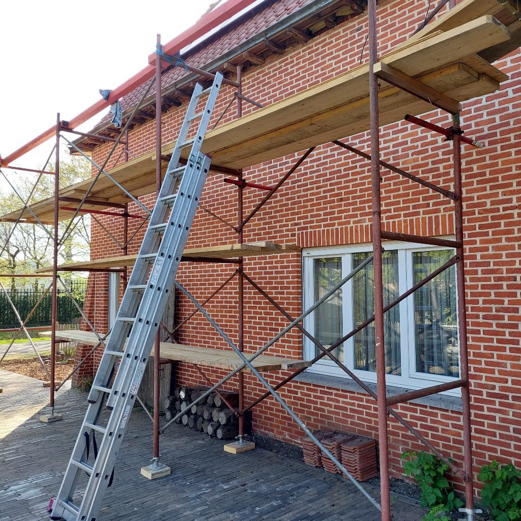 Théorème de construction, Bricolage & Construction, Échafaudages, Utilisé, Échafaudage de façade, 5 mètres de hauteur ou plus