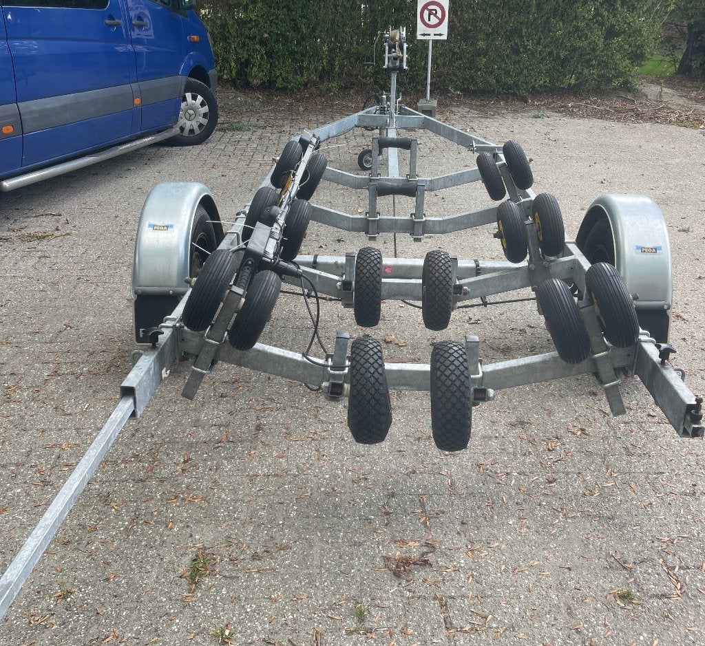 Geremde PEGA trailer, Watersport en Boten, Boottrailers, Ophalen, Minder dan 1500 kg, Overige typen, Minder dan 6 meter