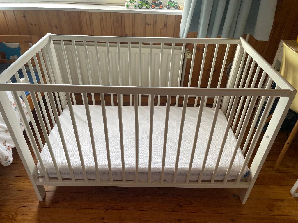 Baby bedje, Ophalen, Gebruikt, Minder dan 140 cm, Matras