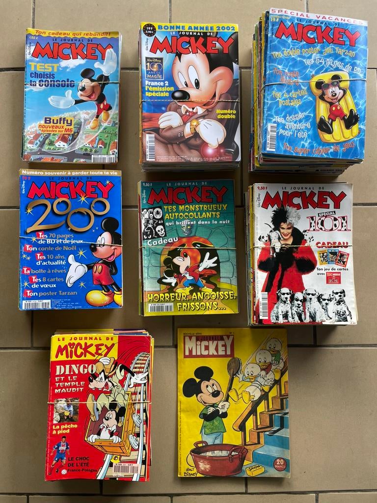 Verpakking van 117 Mickey's Diary (jaar/90/2000), Verzamelen, Ophalen, Krant