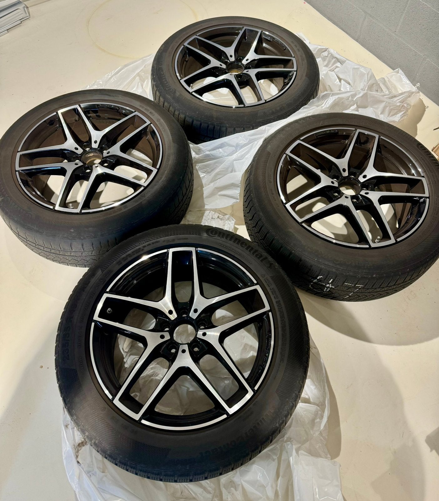 Velgen 19” AMG Mercedes GLC suv W253, Auto-onderdelen, Banden en Velgen, Gebruikt, Banden en Velgen, Winterbanden, 235 mm