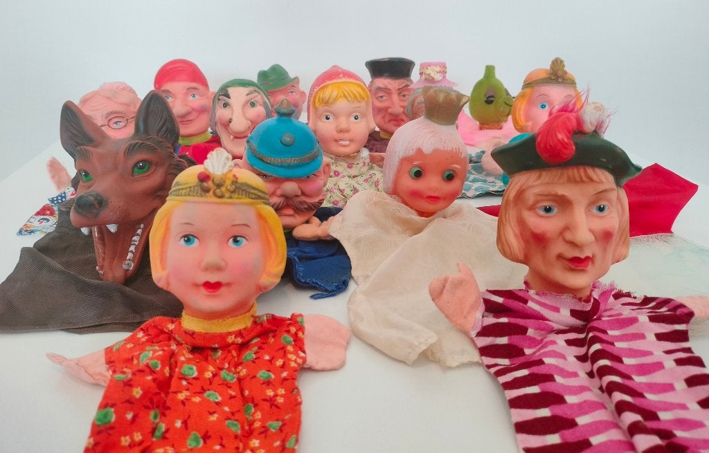 15 handpoppen voor poppenkast, Kinderen en Baby's, Speelgoed | Poppen, Ophalen, Gebruikt