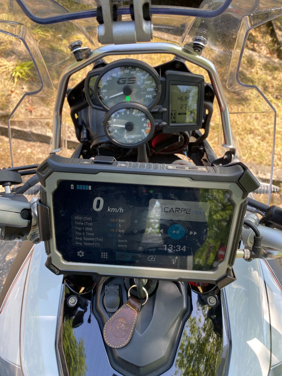Carpe iter Navigatie tablet met houder en bekabeling, Motoren, Accessoires | Navigatiesystemen, Ophalen of Verzenden