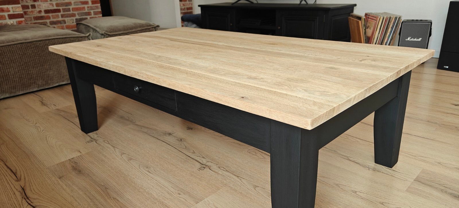 eiken salon tafel, Huis en Inrichting, Ophalen