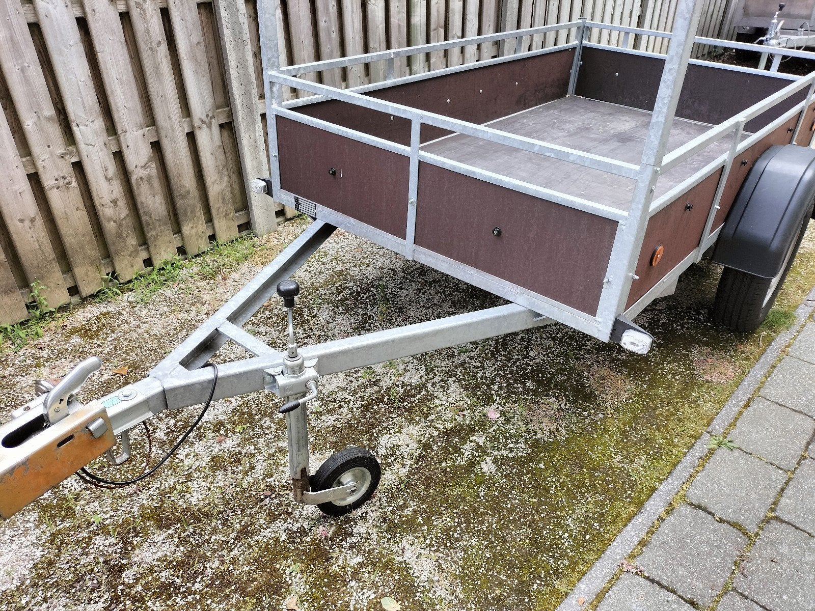 Ongeremde aanhangwagen 2.25x1.25, Ophalen, Gebruikt