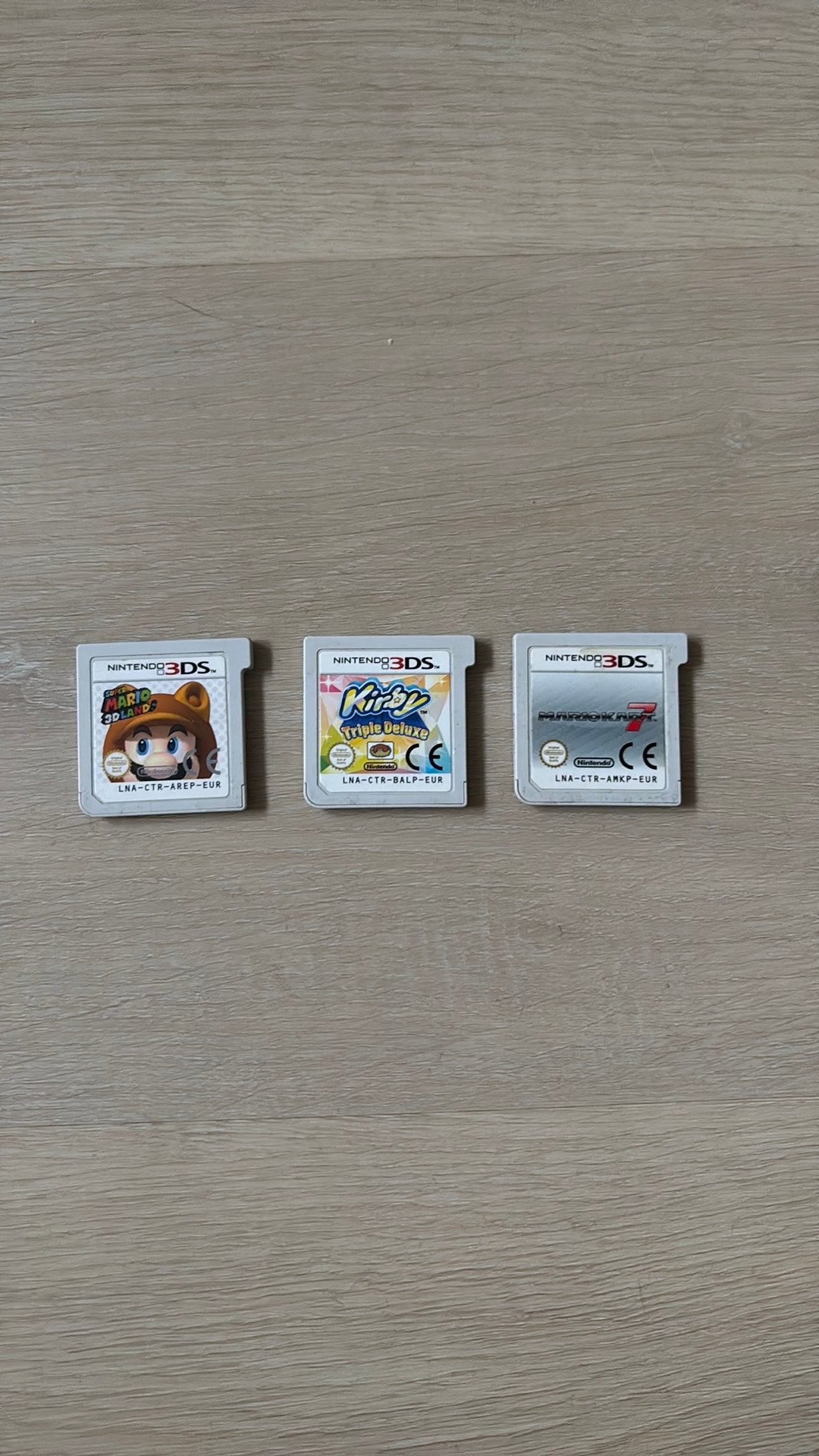 Super mario 3d land, mariokart 7 en kirby triple deluxe set, Overige genres, Ophalen of Verzenden, Zo goed als nieuw, 3 spelers of meer