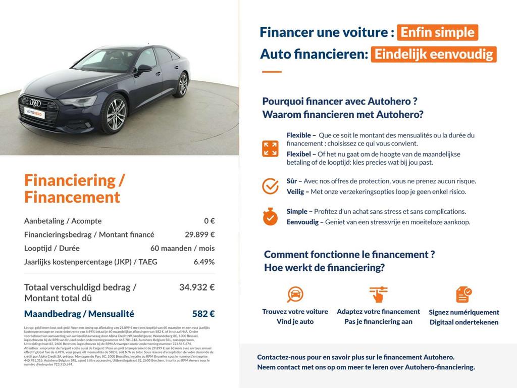 Audi A6 45 TDI Mild-Hybrid quattro Sport (bj 2020), Auto's, Audi, Automaat, 4 deurs, Gebruikt, Euro 6