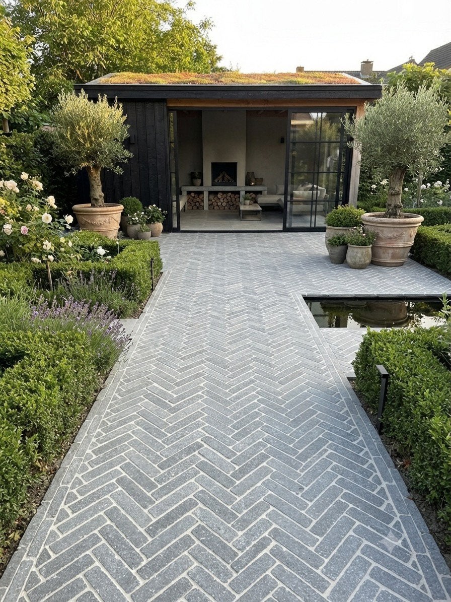 Groot assortiment Bourgondische dallen parket bricks tegels, Ophalen of Verzenden, Nieuw