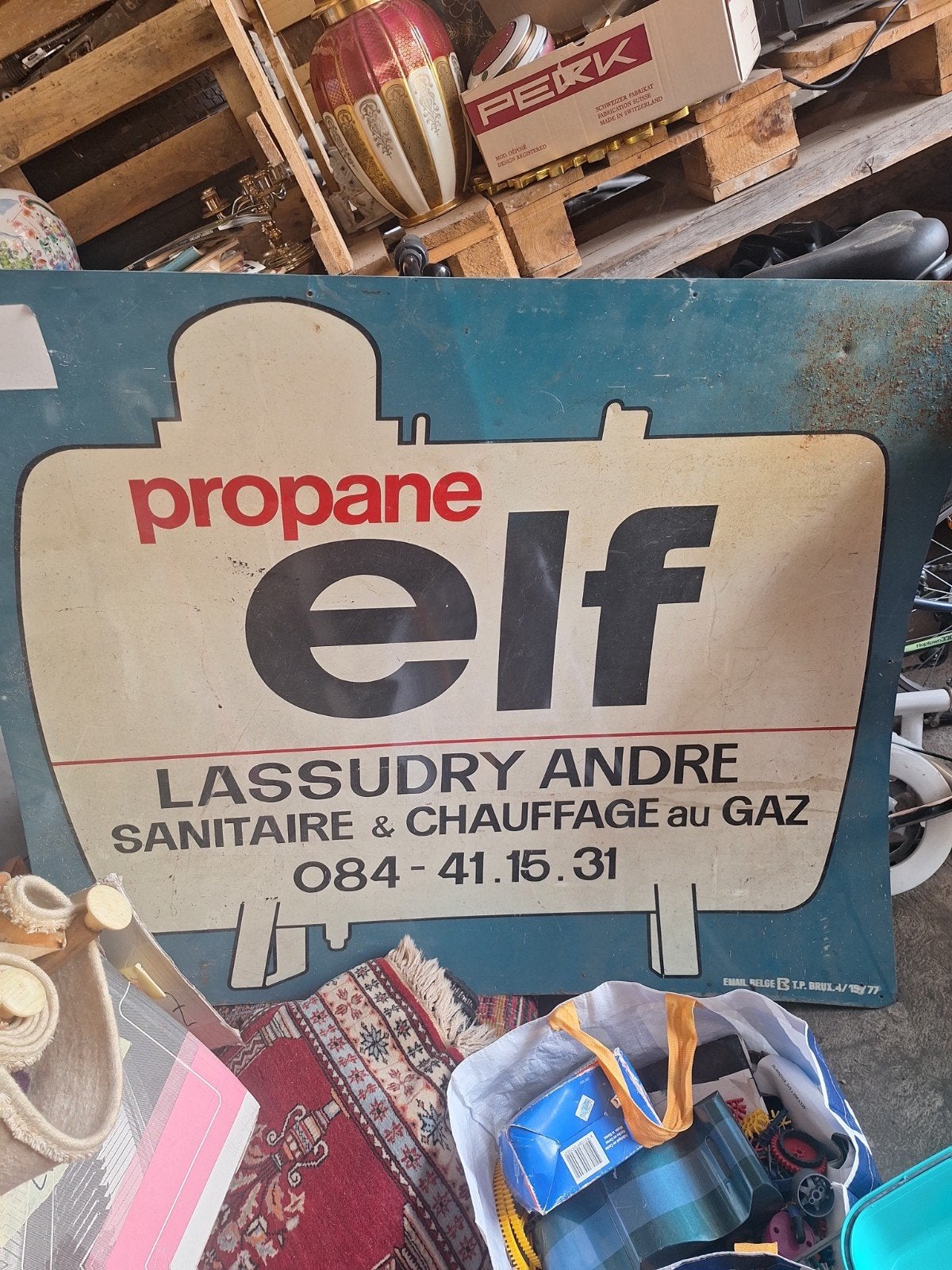 Plaque Publicitaire elf, Enlèvement ou Envoi