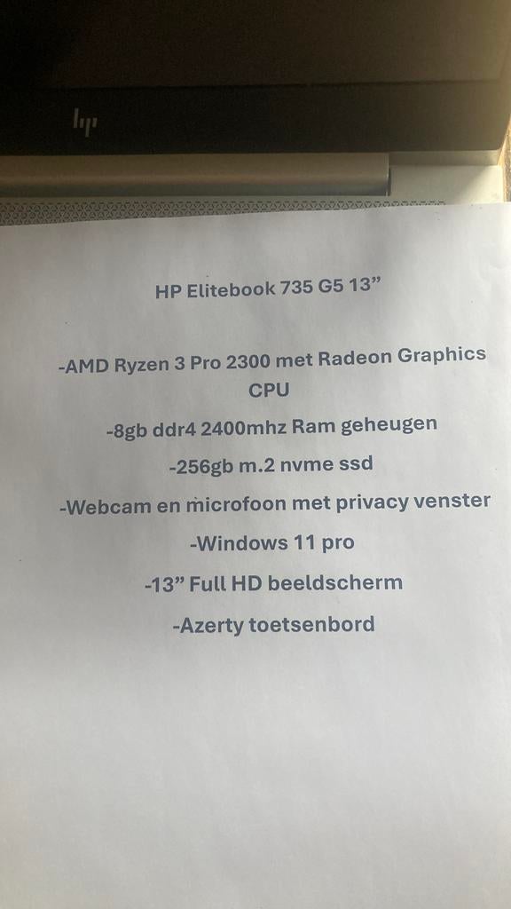 Hp elitebook, Ophalen, Zo goed als nieuw