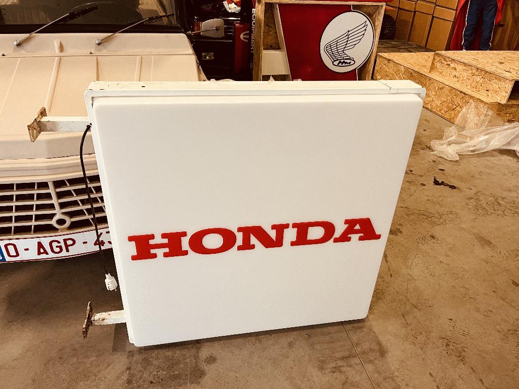 Honda lichtreclame dubbel, Verzamelen, Merken en Reclamevoorwerpen, Ophalen, Gebruikt, Lichtbak of (neon) lamp