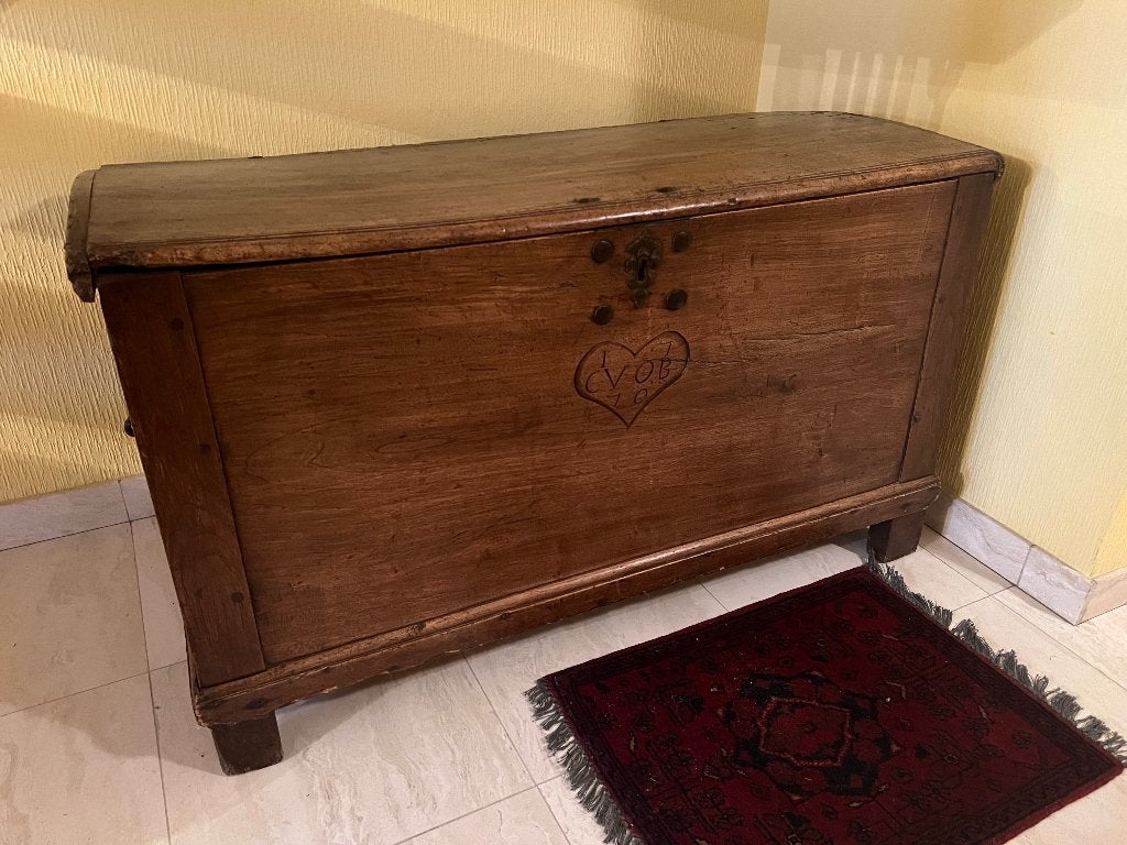 Antieke opbergkist, Huis en Inrichting, Ophalen, 50 – 75, Gebruikt, 100 tot 150 cm