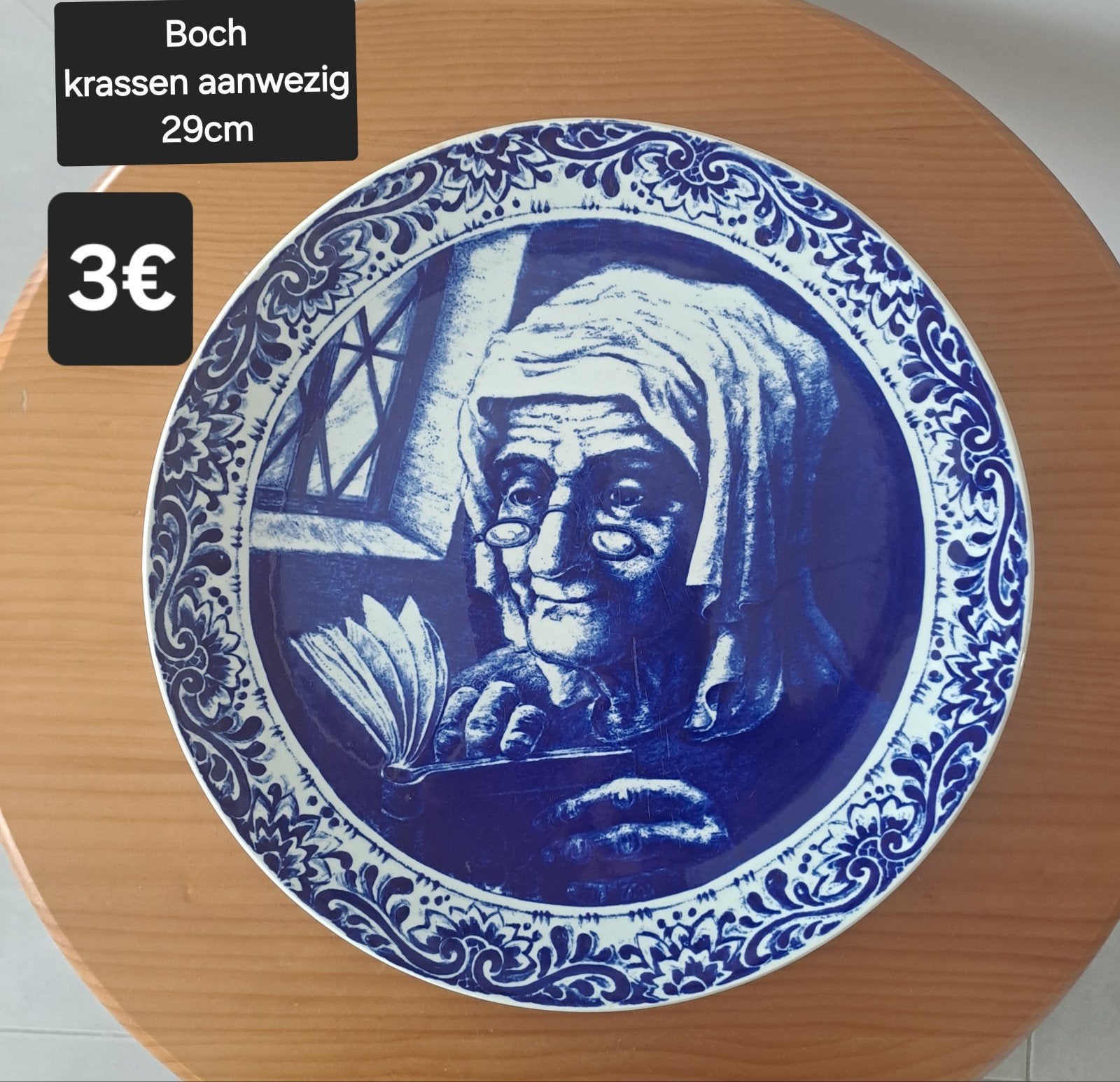 Wandbord Boch, Enlèvement