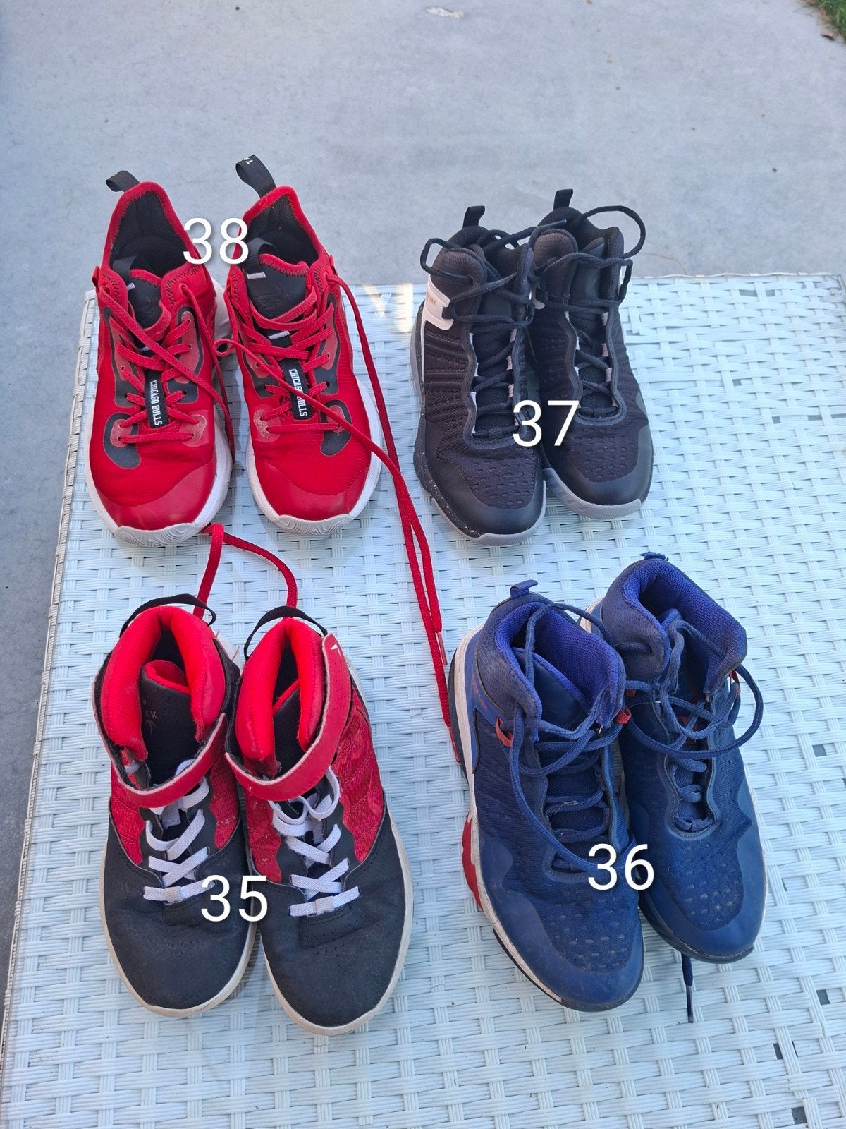 Basketschoenen maat 35 tot 38, Overige kleuren, Sportschoenen, Ophalen of Verzenden, Gedragen