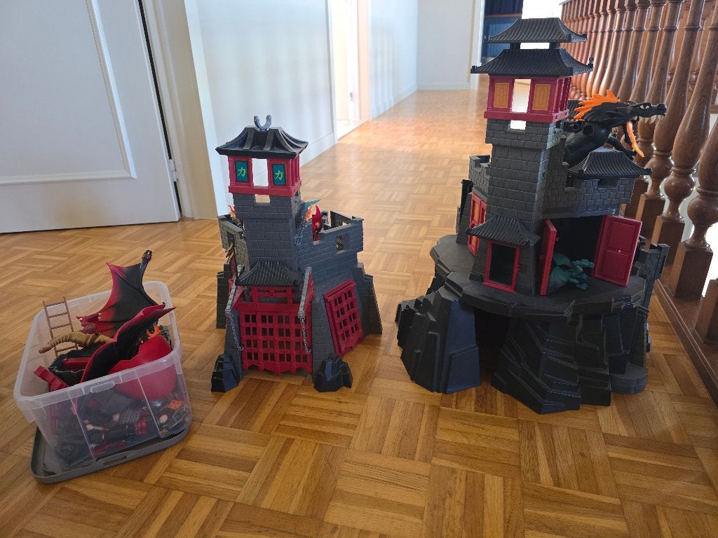 Drakenkasteel Playmobil, Enfants & Bébés, Utilisé, Dragons, Château/Fort, Kit complet