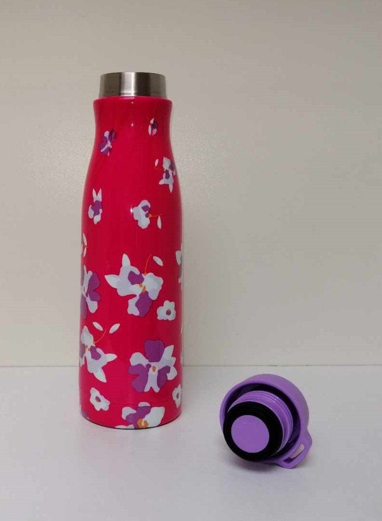 Tupperware™ « Bouteille Iso Go Spring Flowers », Envoi, Neuf, Blanc, Récipient ou Bol