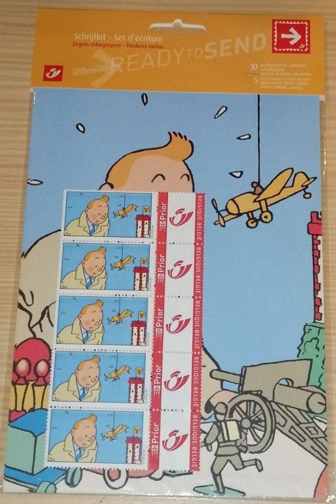 Set écriture Tintin / Kuifje sous blister, Collections, Enlèvement, Tintin