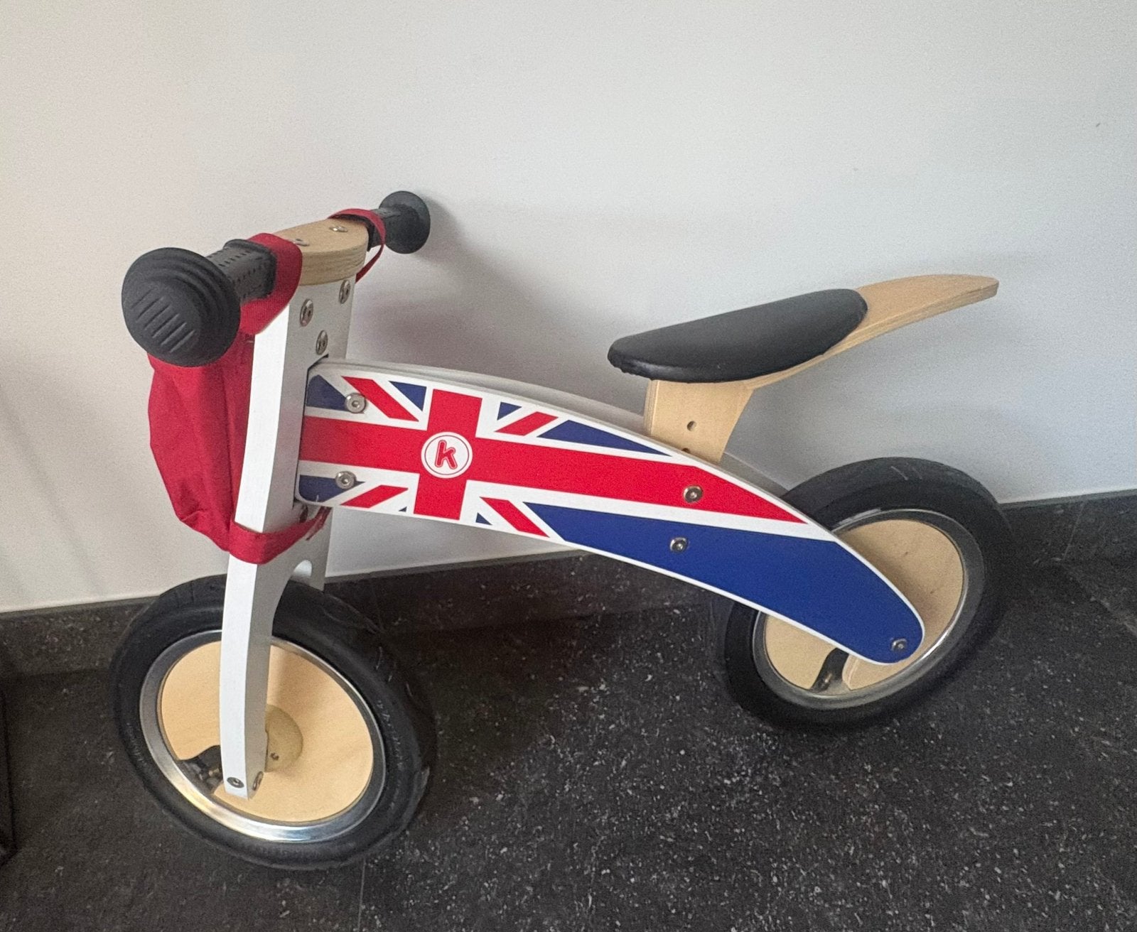 Scratch houten loopfiets, Kinderen en Baby's, Ophalen, Zo goed als nieuw, Loopfiets