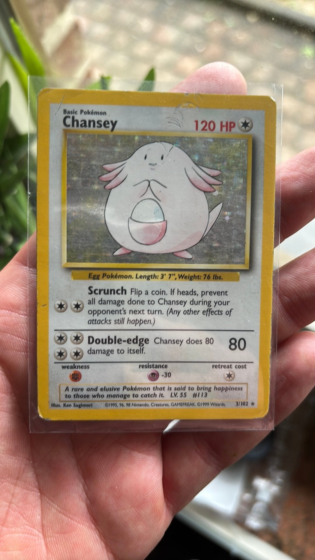 Chansey, Ophalen of Verzenden, Gebruikt, Losse kaart