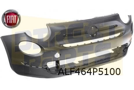 Fiat 500 voorbumper (versie Lounge) (te spuiten) Origineel!, Neuf, -, Fiat, -