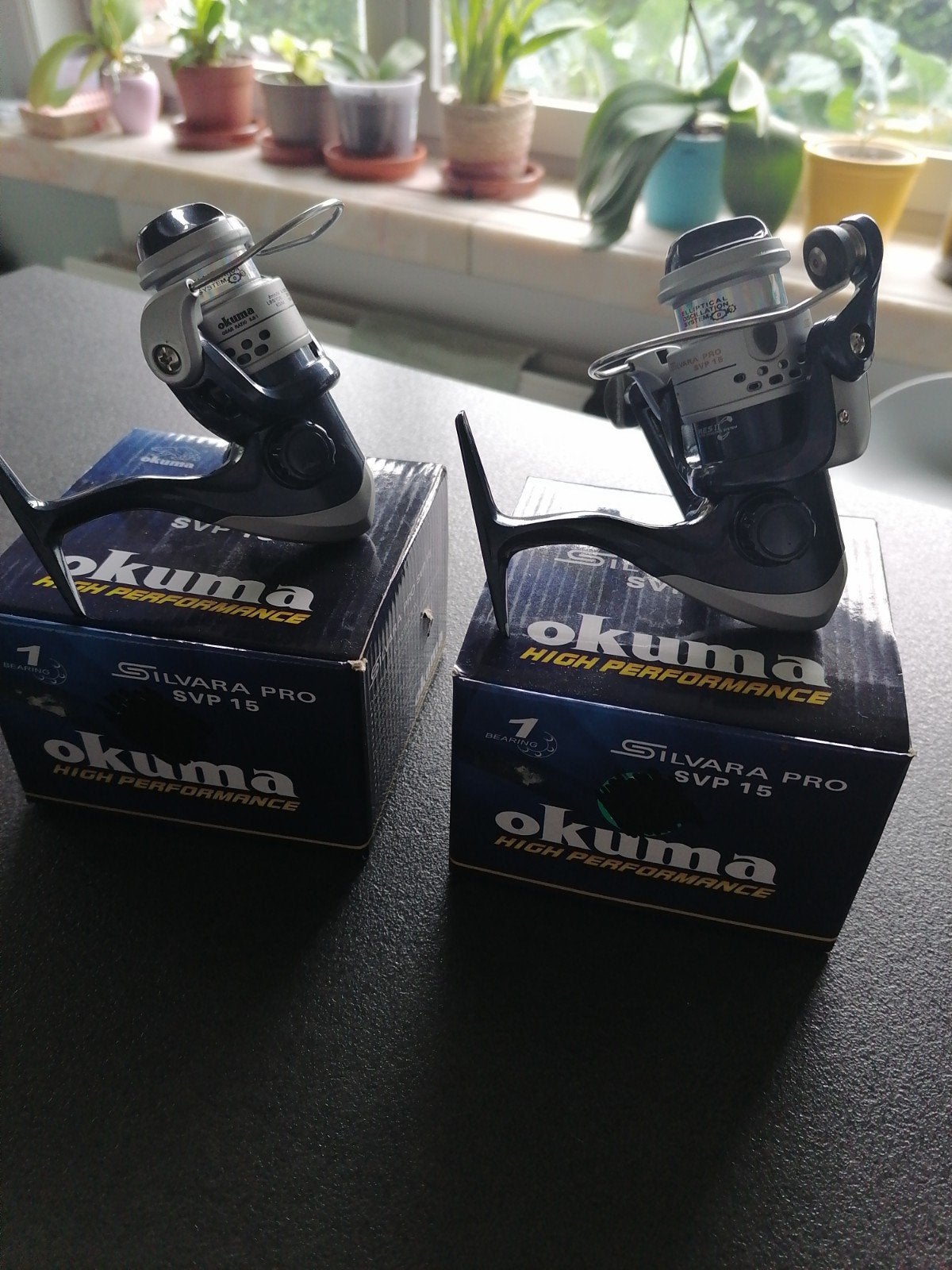 2 X OKUMA SILVARA PRO SVP 15. NIEUW, Ophalen of Verzenden, Nieuw, Molen