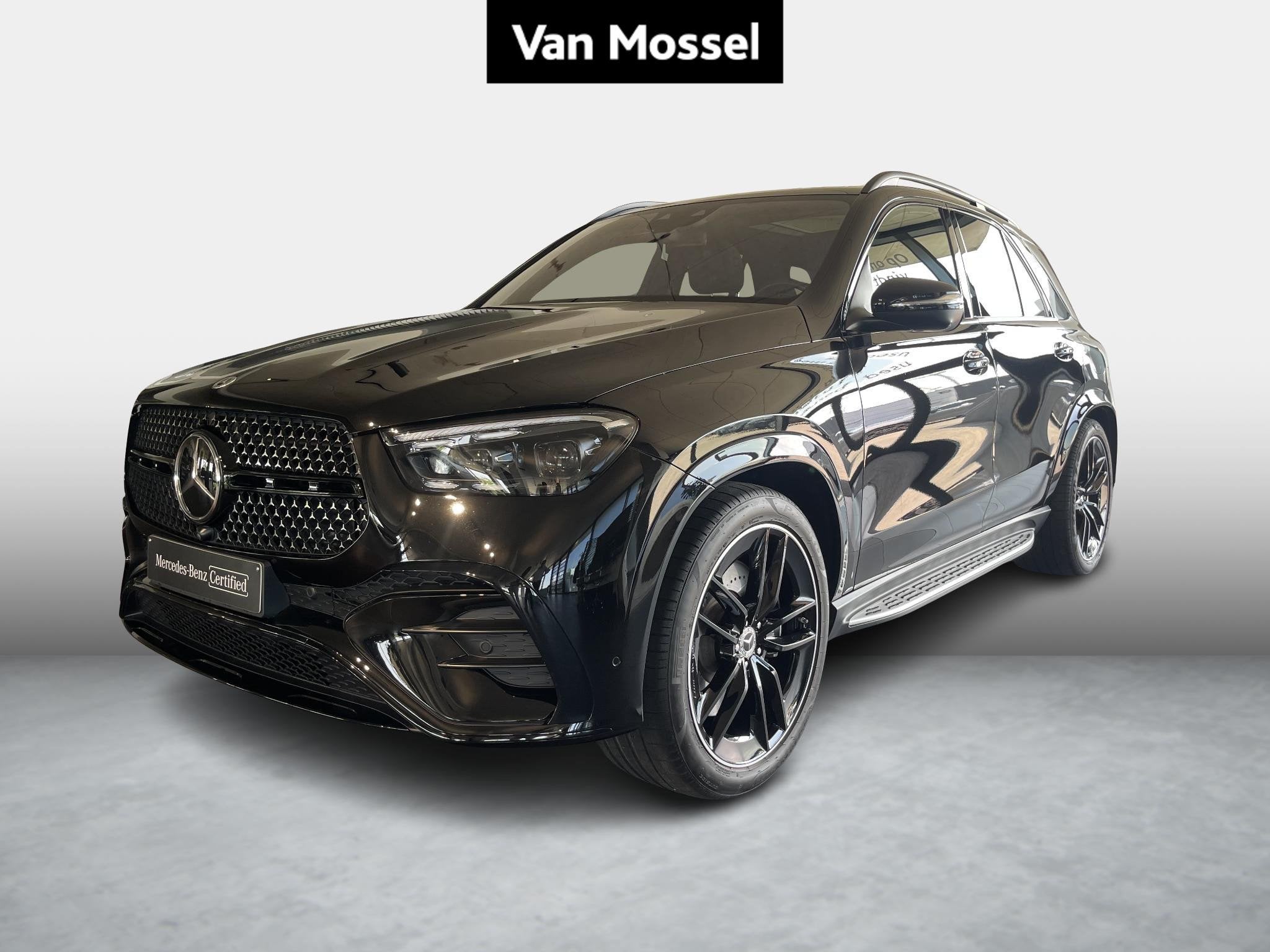 Mercedes-Benz GLE 400 e 4MATIC AMG Line, Auto's, Stof, Gebruikt, Zwart, 4 cilinders