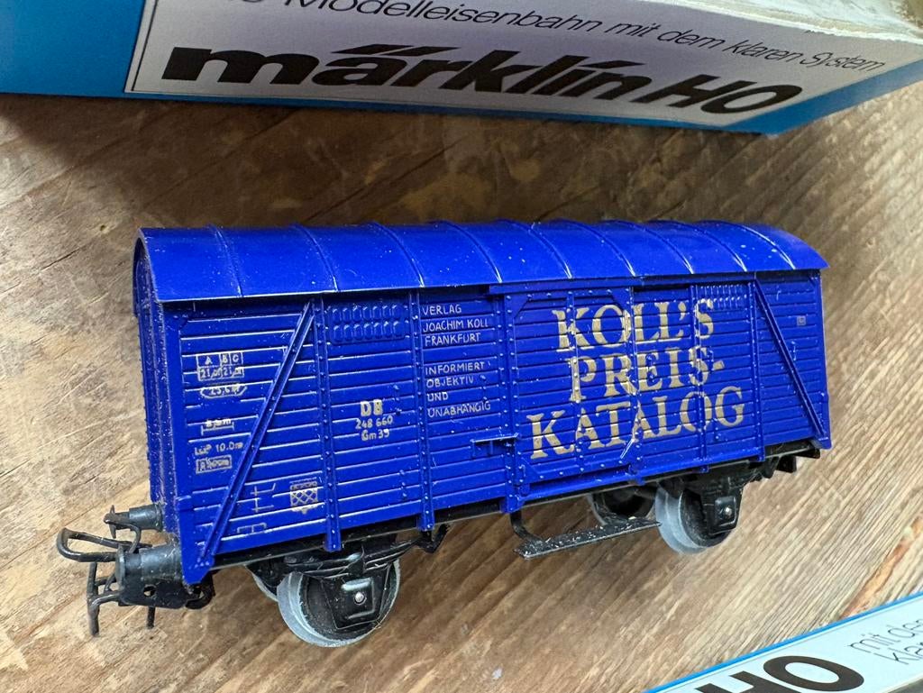 MARKLIN WAGON, RECLAME . KOLL’S  ZELDZAAM, Ophalen of Verzenden, Nieuw, Wagon, Märklin