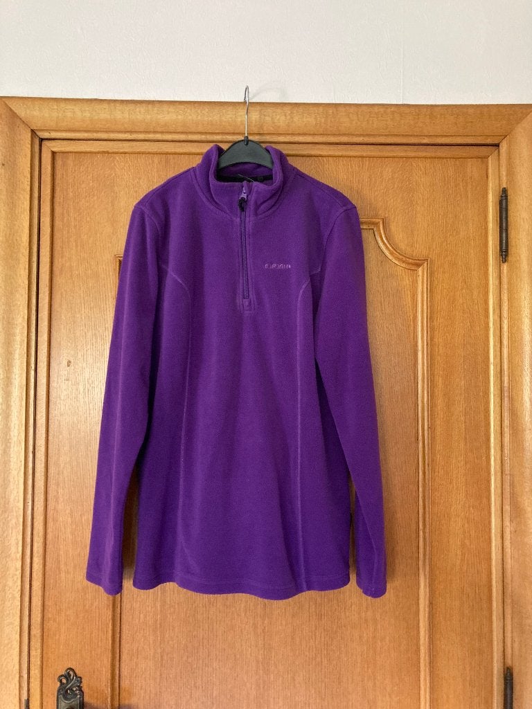 Paarse trui in fleecestof, Icepeak, 40, Taille 38/40 (M), Icepeak, Enlèvement ou Envoi, Comme neuf
