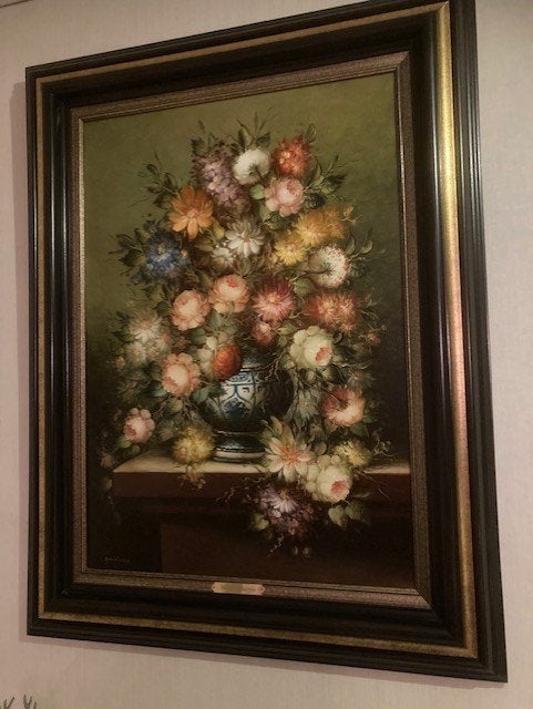 schilderij kunstenaar Quidousse Gaston met CERTIFIKAAT, Antiek en Kunst, Ophalen
