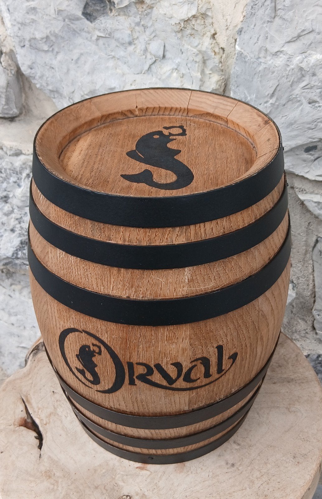 Mini tonneau en bois décoratif Orval - Collection, Collections, Marques de bière, Enlèvement ou Envoi, Utilisé