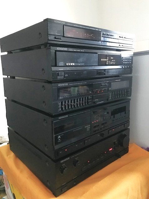 Vintage Kenwood Stereoketen Japan & boxen 120 watt😎🎶🔊🤗, Gebruikt, Cassettedeck, Akai, Losse componenten