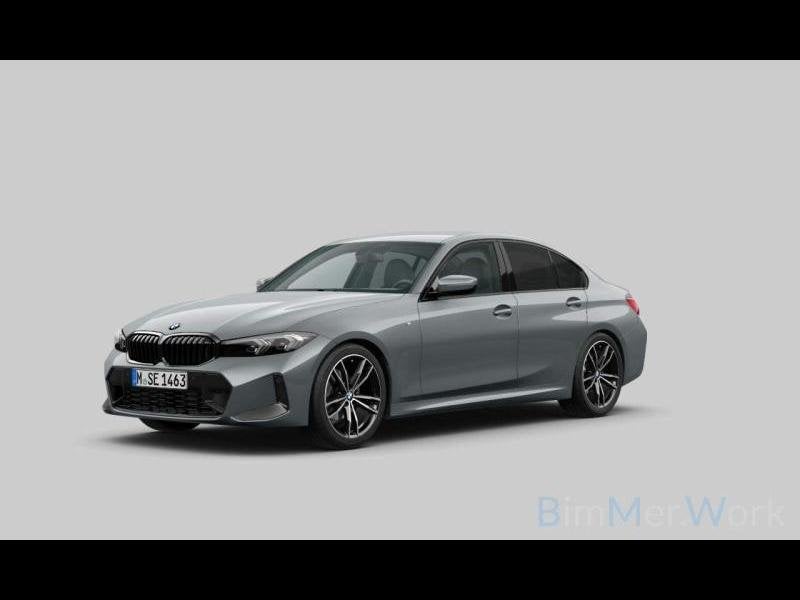 BMW 3-Serie M SPORT - AUTOMAAT - NAVI, Capteur de stationnement, Argent ou Gris, 156 ch, Noir
