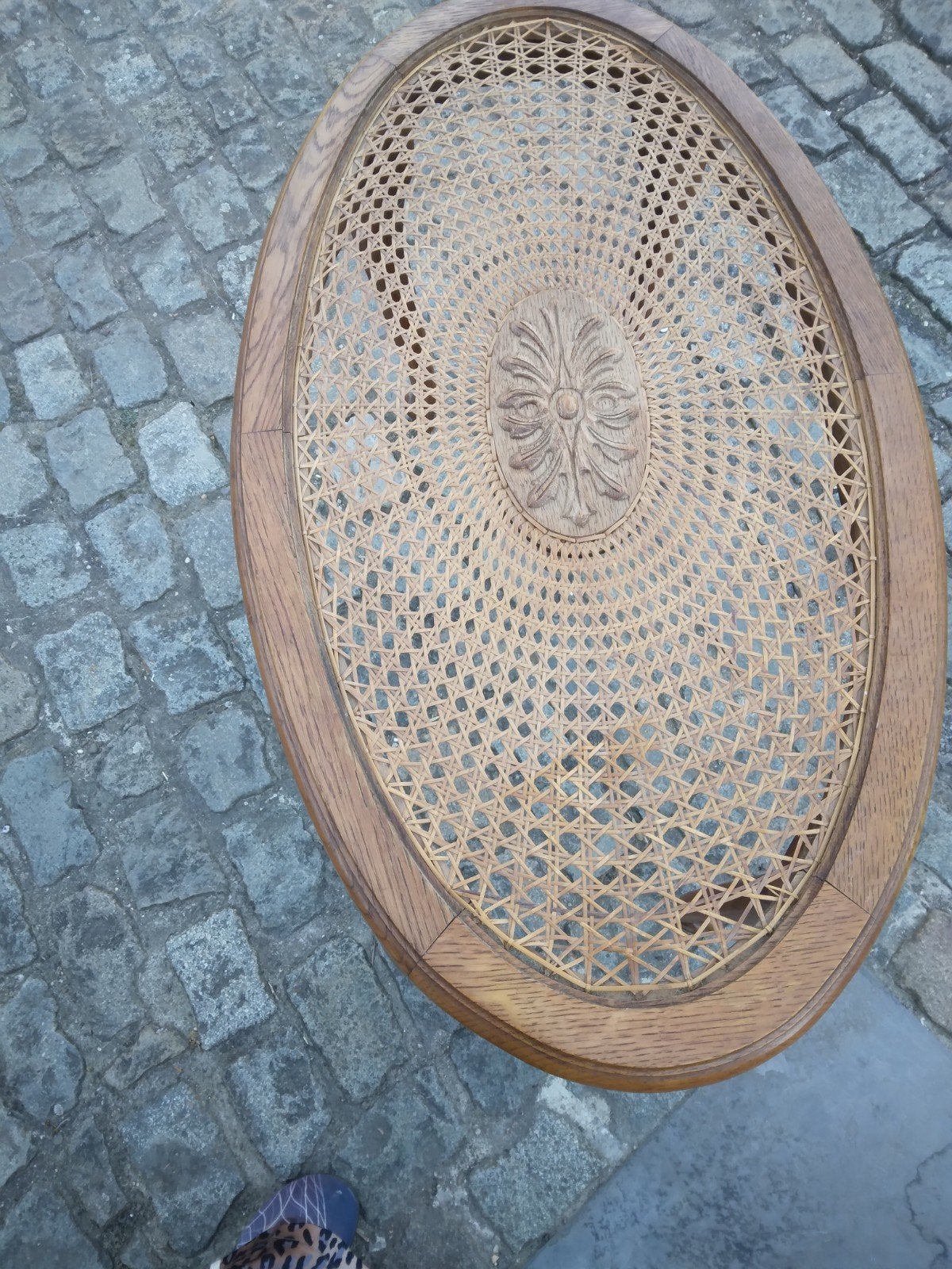 Ovale louis xv salontafel zonder glas, Huis en Inrichting, Tafels | Salontafels, Ophalen, Ovaal, Glas