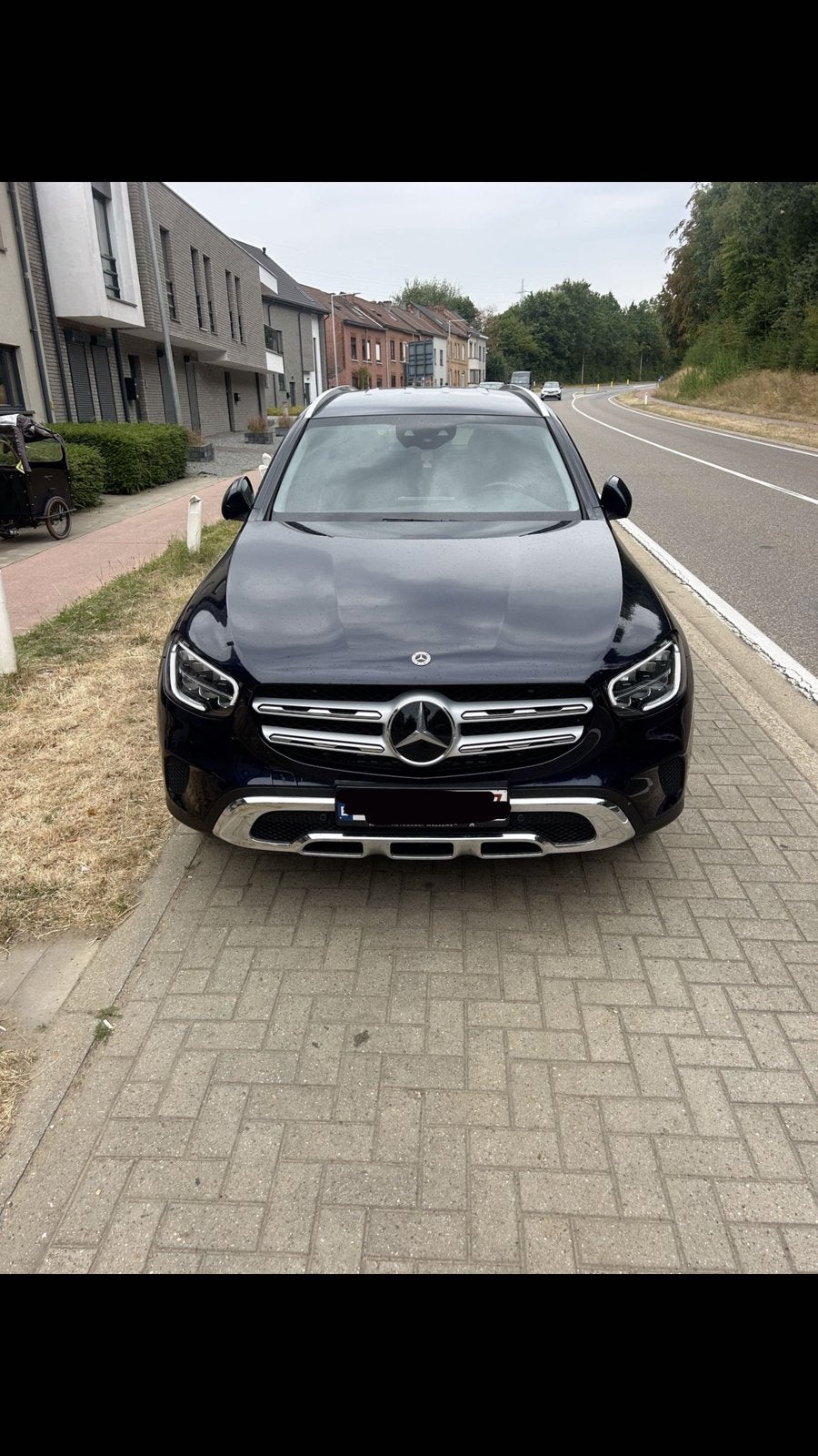 Mercedes benz glc 300e, Auto's, Mercedes-Benz, Automaat, Blauw, Navigatiesysteem, Leder