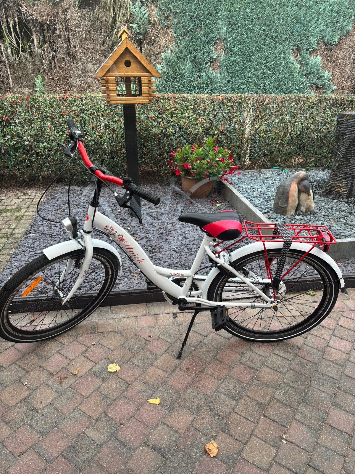 Meisjesfiets, Ophalen, 24 inch, Velgrem, Handrem