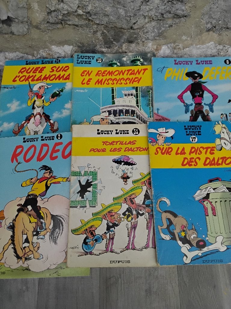 Bd ancienne lucky luke lot, Plusieurs BD, Enlèvement ou Envoi, Utilisé