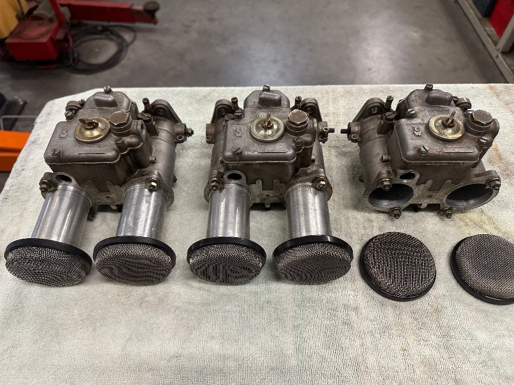 Lot de 3 doubles WEBER 45DCOE 15/16 Fabriqué en Italie, Autos : Pièces & Accessoires, Enlèvement ou Envoi, Utilisé, BMW