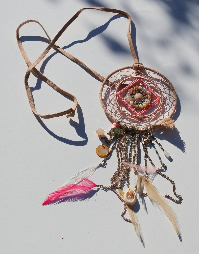 Nieuwe ketting! Dromenvanger, Ophalen of Verzenden, Nieuw, Roze